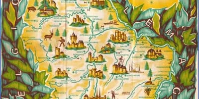 Карта Люксембурга достопримечательности