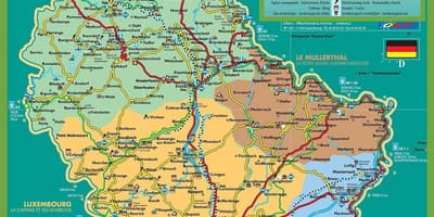 Город Люксембург туристическую карту