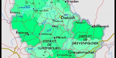 Люксембург расположение карте 