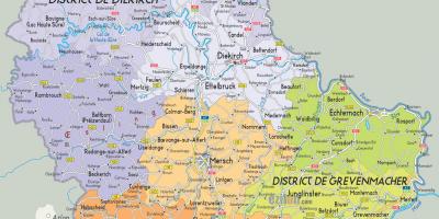 Люксембург карта страны